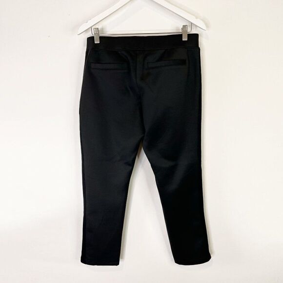 Pam and Gela Black Neoprene Pants with Knit Side Panel - Picture 2 of 7